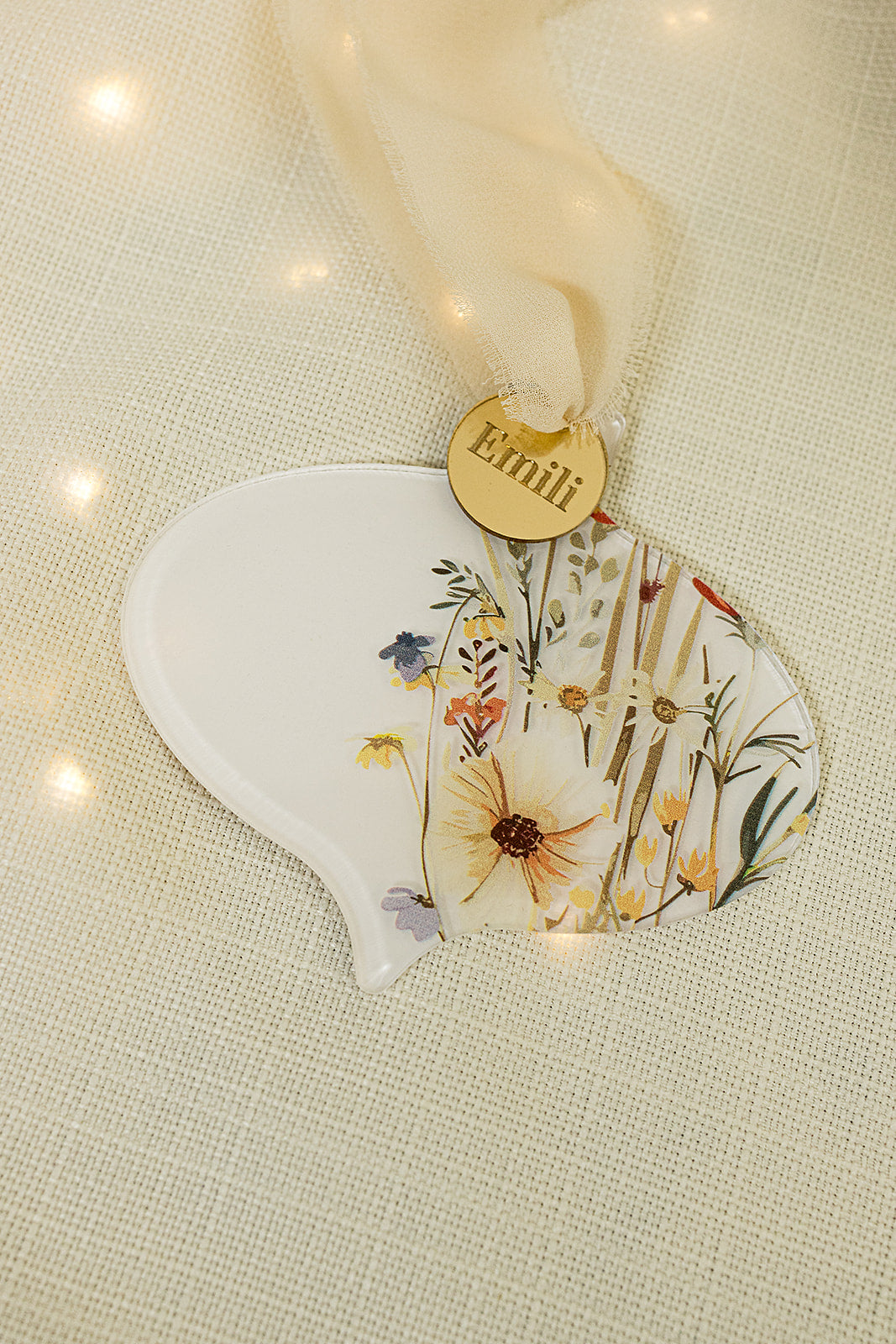 Personalizovani ukras Vintage flower | dva dezena
