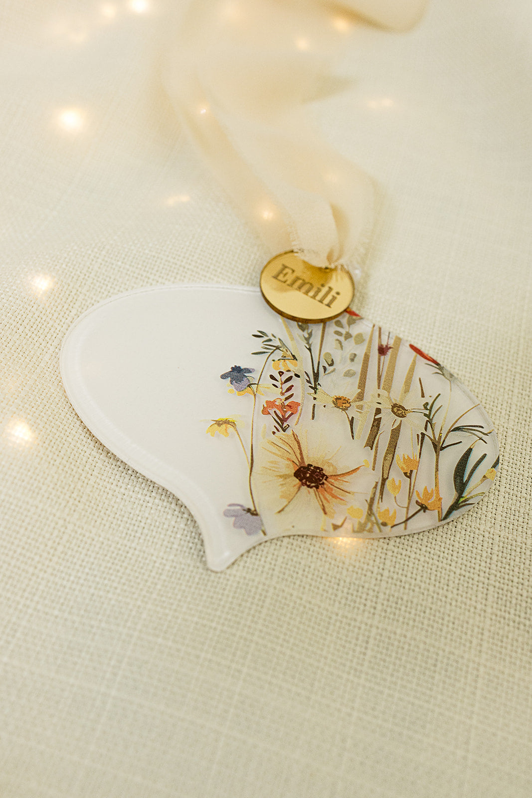 Personalizovani ukras Vintage flower | dva dezena