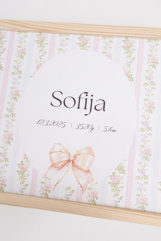 Kutija uspomena Bow Pastel | PUNO DRVO