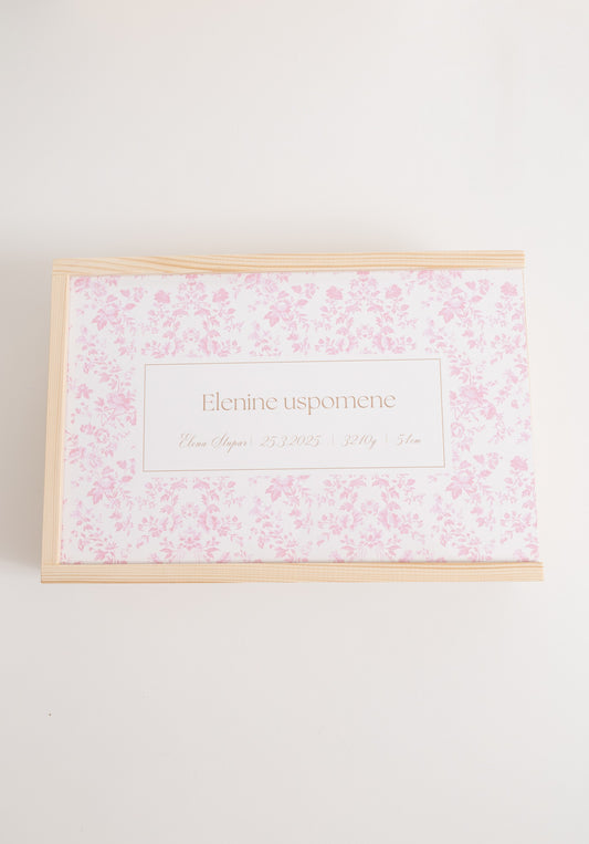 Kutija uspomena Blush Garden | PUNO DRVO