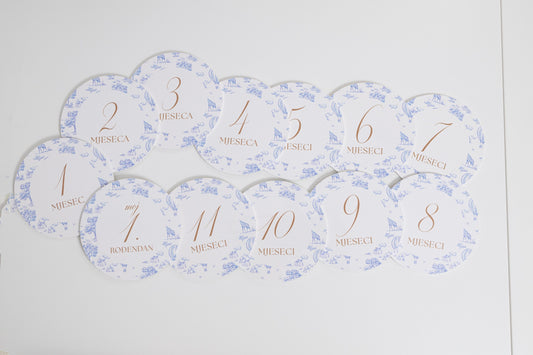 Set milestone kartica Timeless Garden