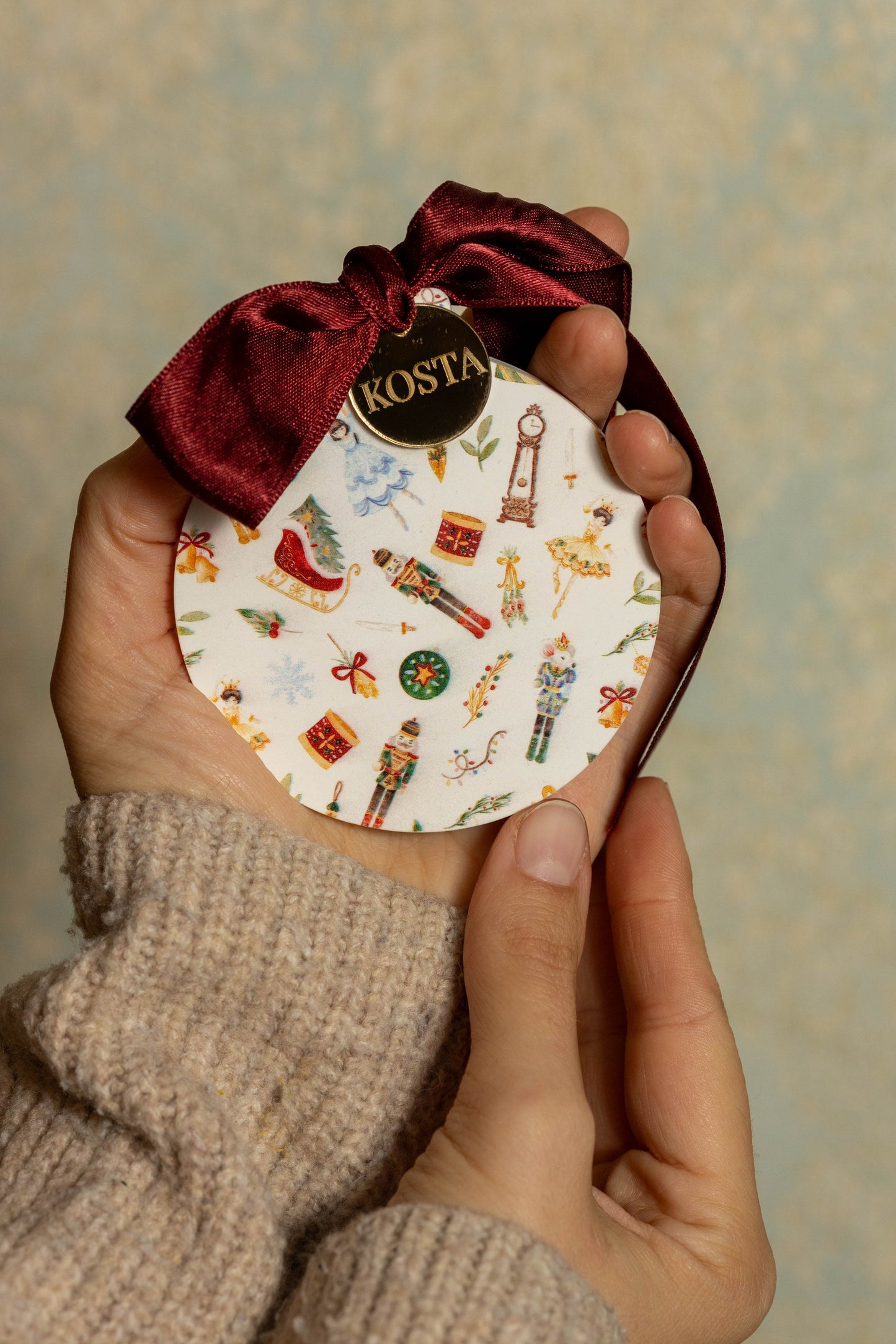 Tinsel | personalizovani handmade ukras za jelku od gipsa