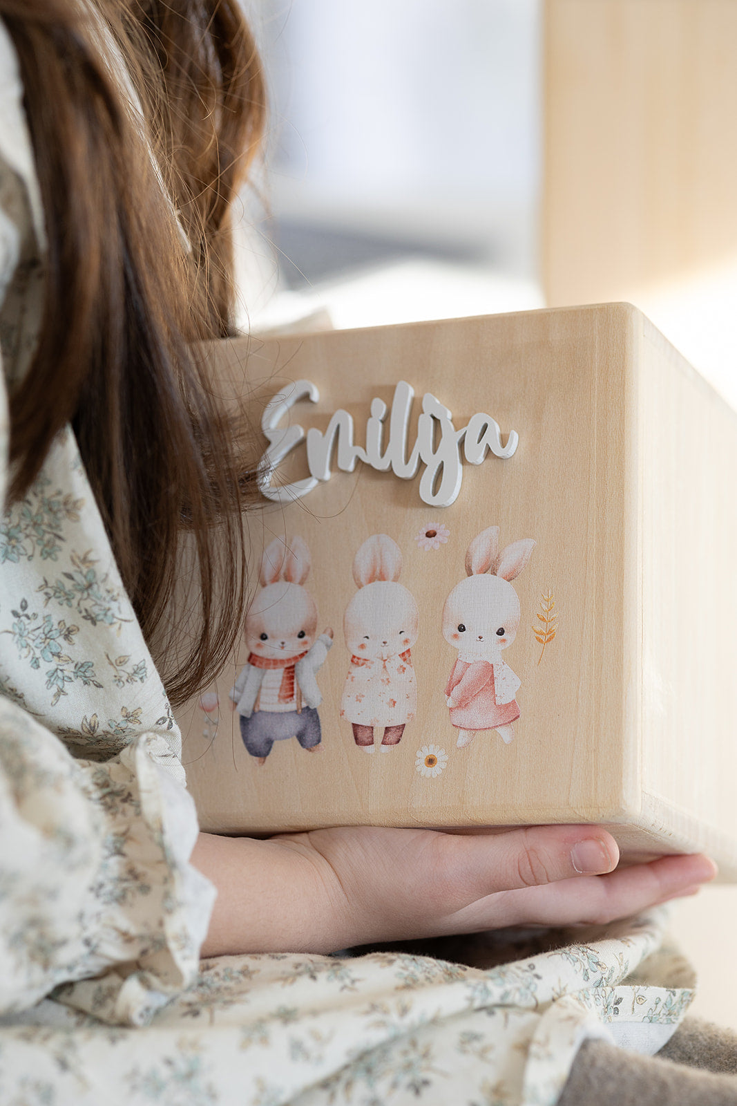 Personalizovana kasica od punog drveta | Piggy Cube