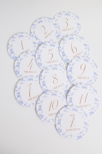 Set milestone kartica Timeless Garden