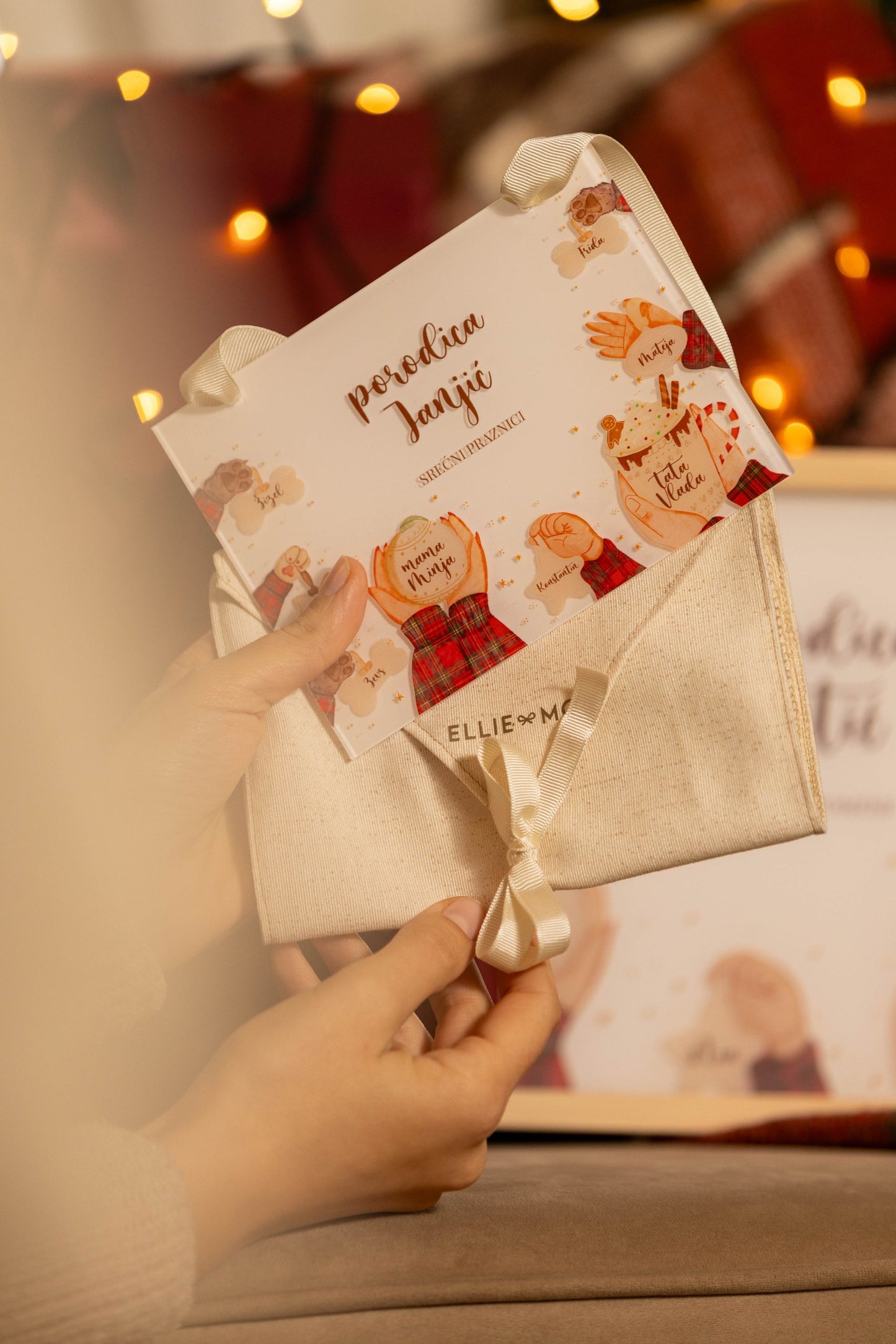 Family poster čestitka | akril