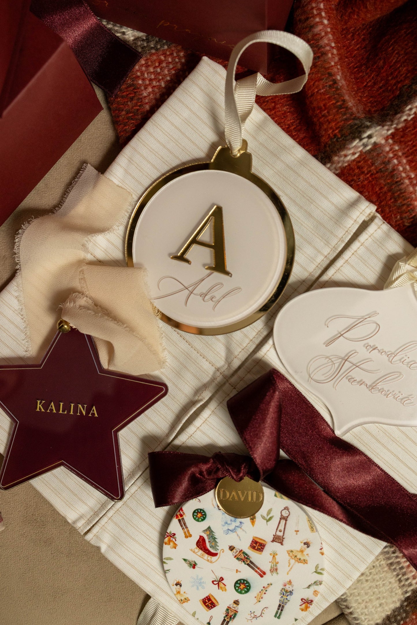 Set torbica sa 4 personalizovana ukrasa