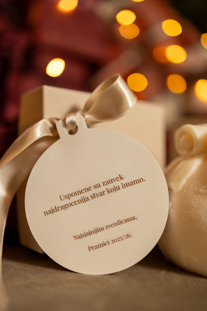 Noel  |  foto personalizovani handmade ukras od gipsa