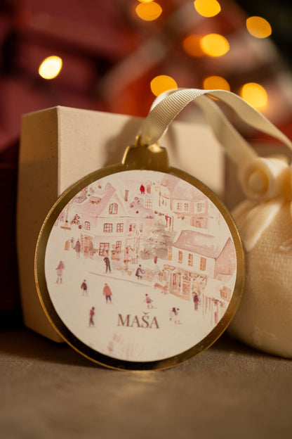Winter Village | personalizovani ukras za jelku