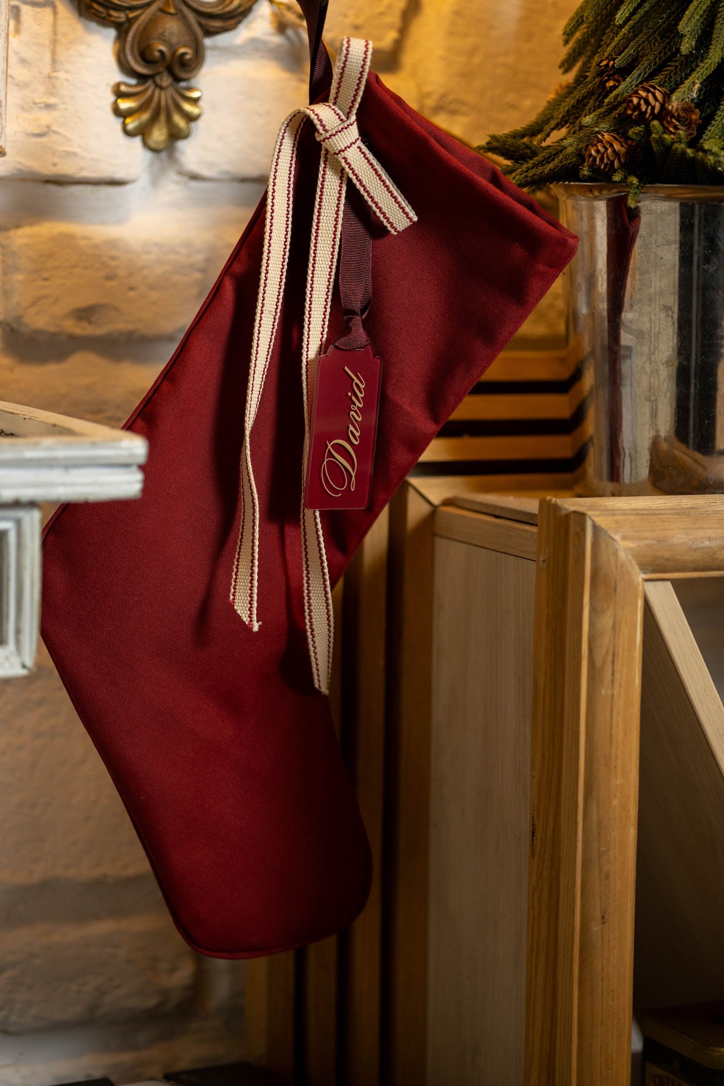 Personalizovana praznična čarapa Winter village | 3 dezena