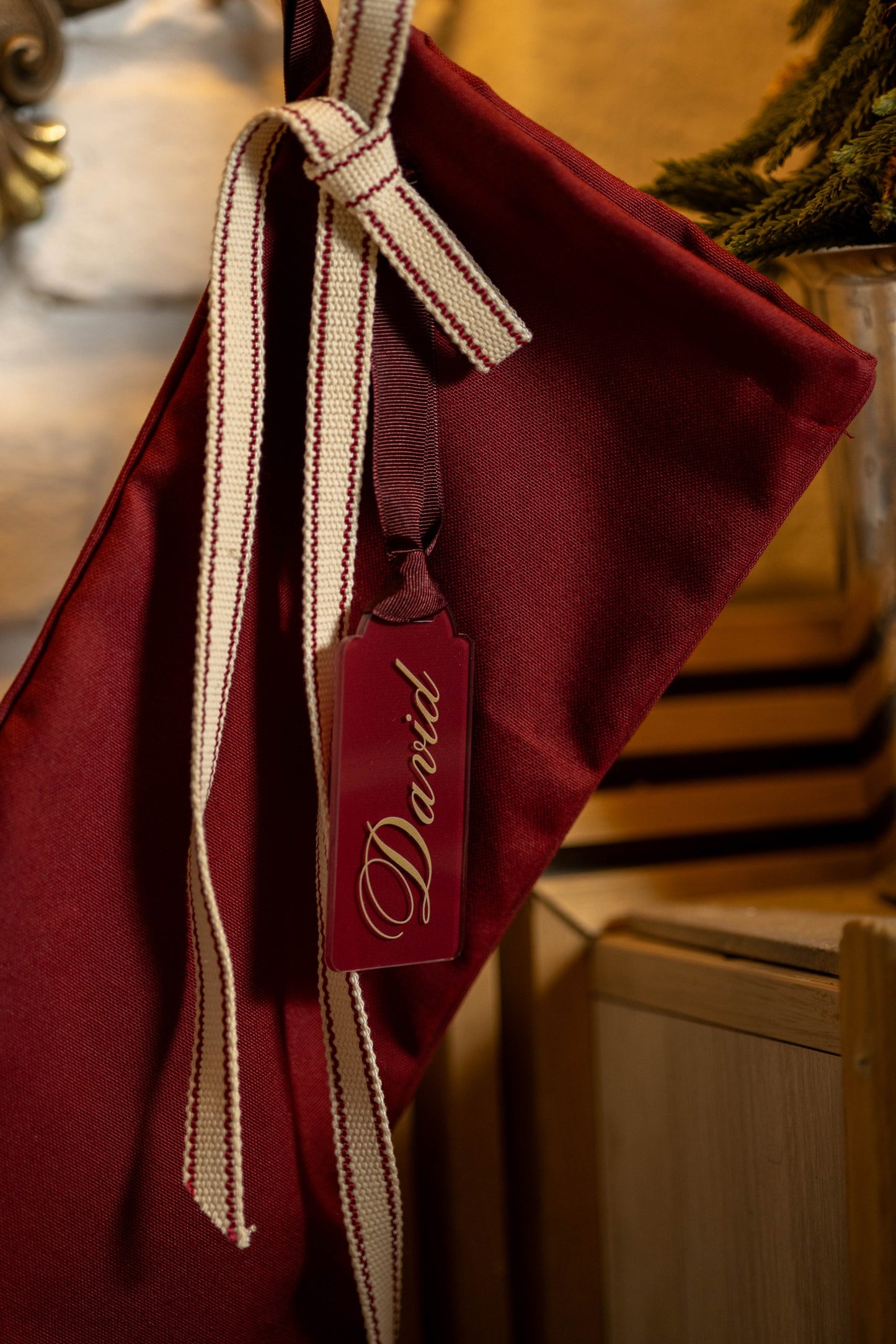 Personalizovana praznična čarapa Winter village | 3 dezena