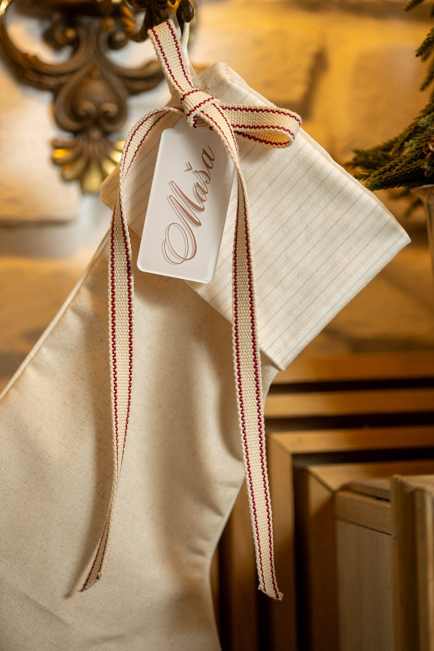 Personalizovana praznična čarapa Winter village | 3 dezena