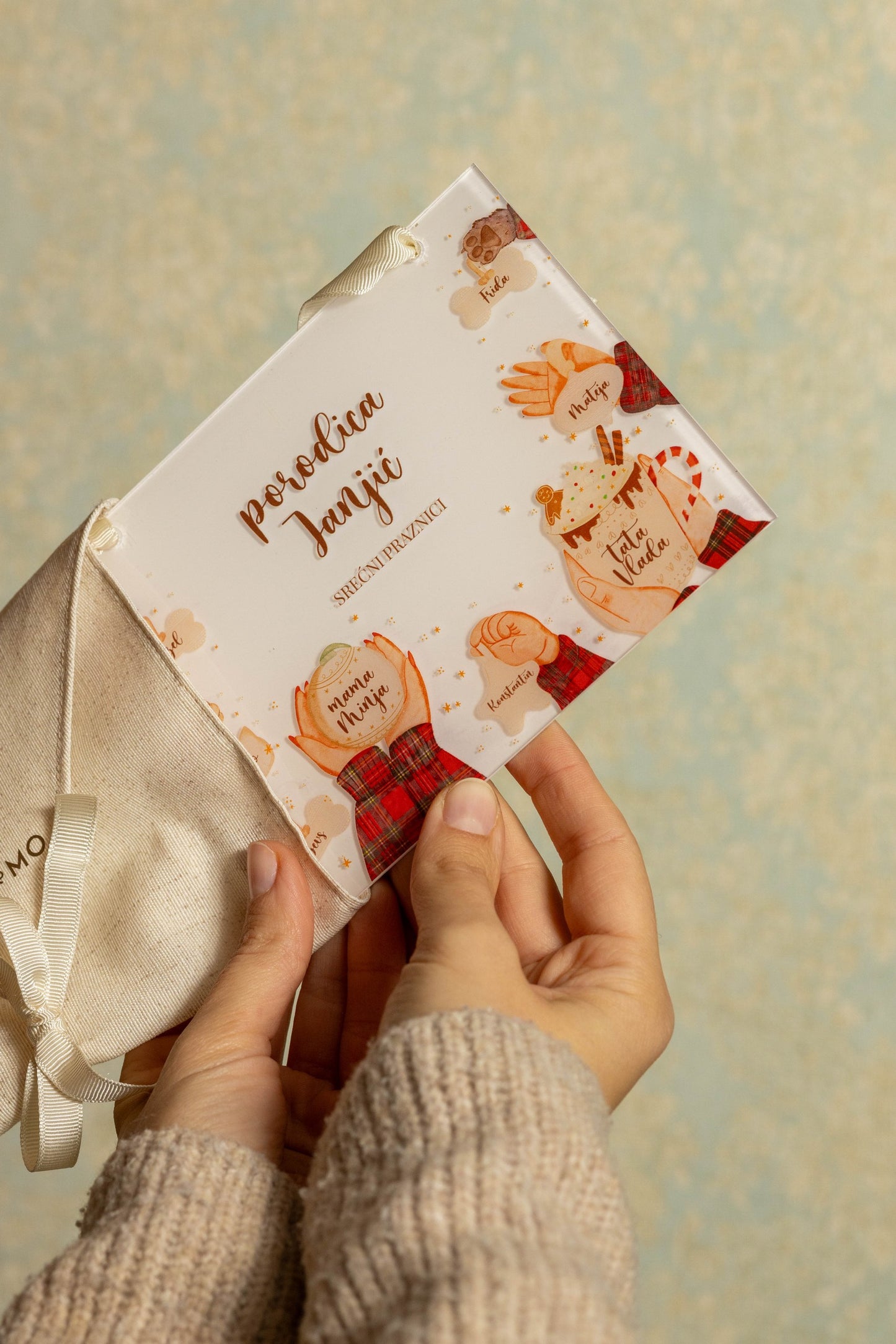 Family poster čestitka | akril