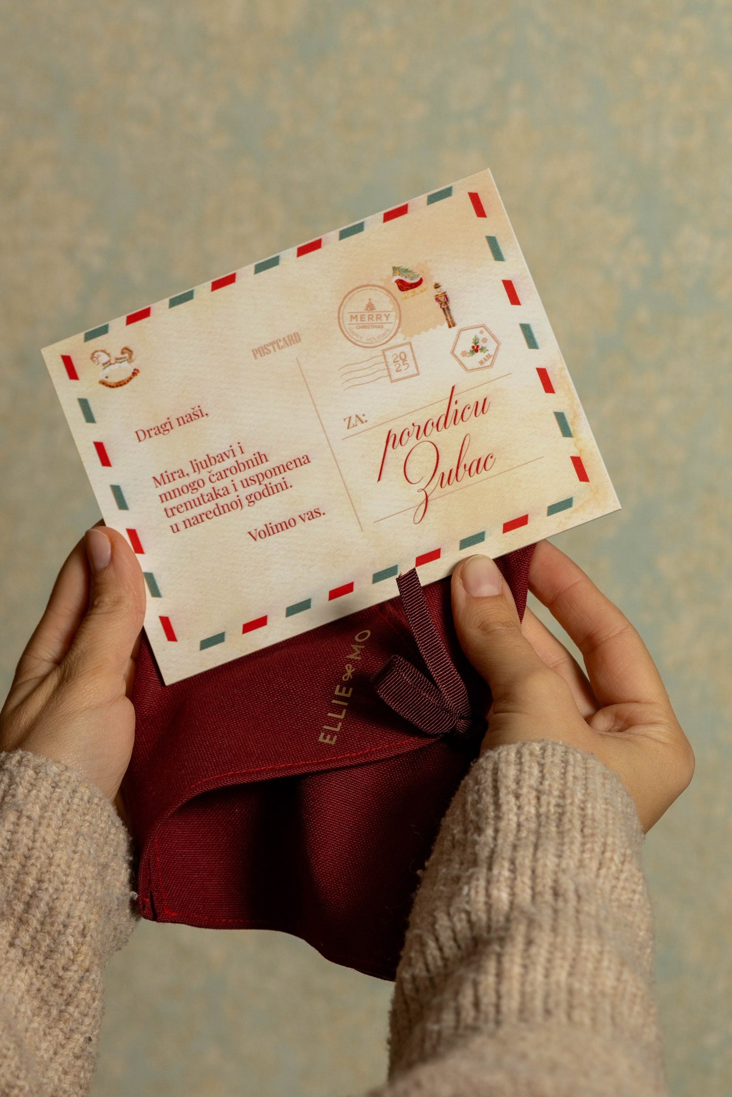 Čestitka North Pole Mail  |  personalizacija na akrilu