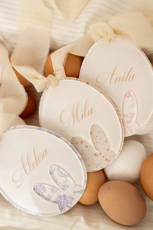Personalizovano jaje Bunny | Blush Garden