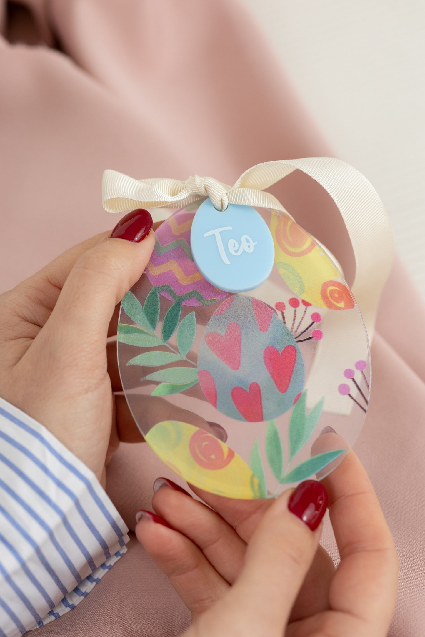 Personalizovano jaje Bunny Flora | plavo ili roze