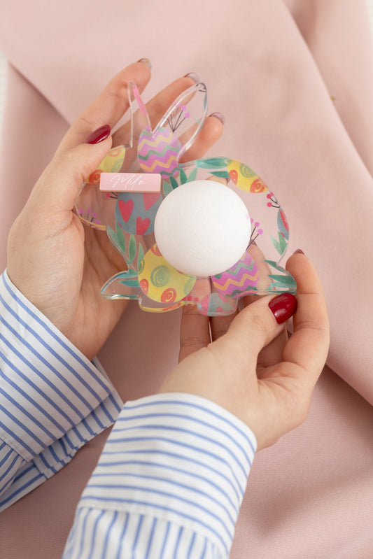 Držač za jaje Bunny Flora | personalizacija