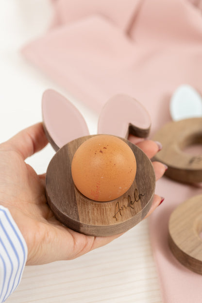 Držač za jaje Lala sa personalizacijom | tamni američki orah