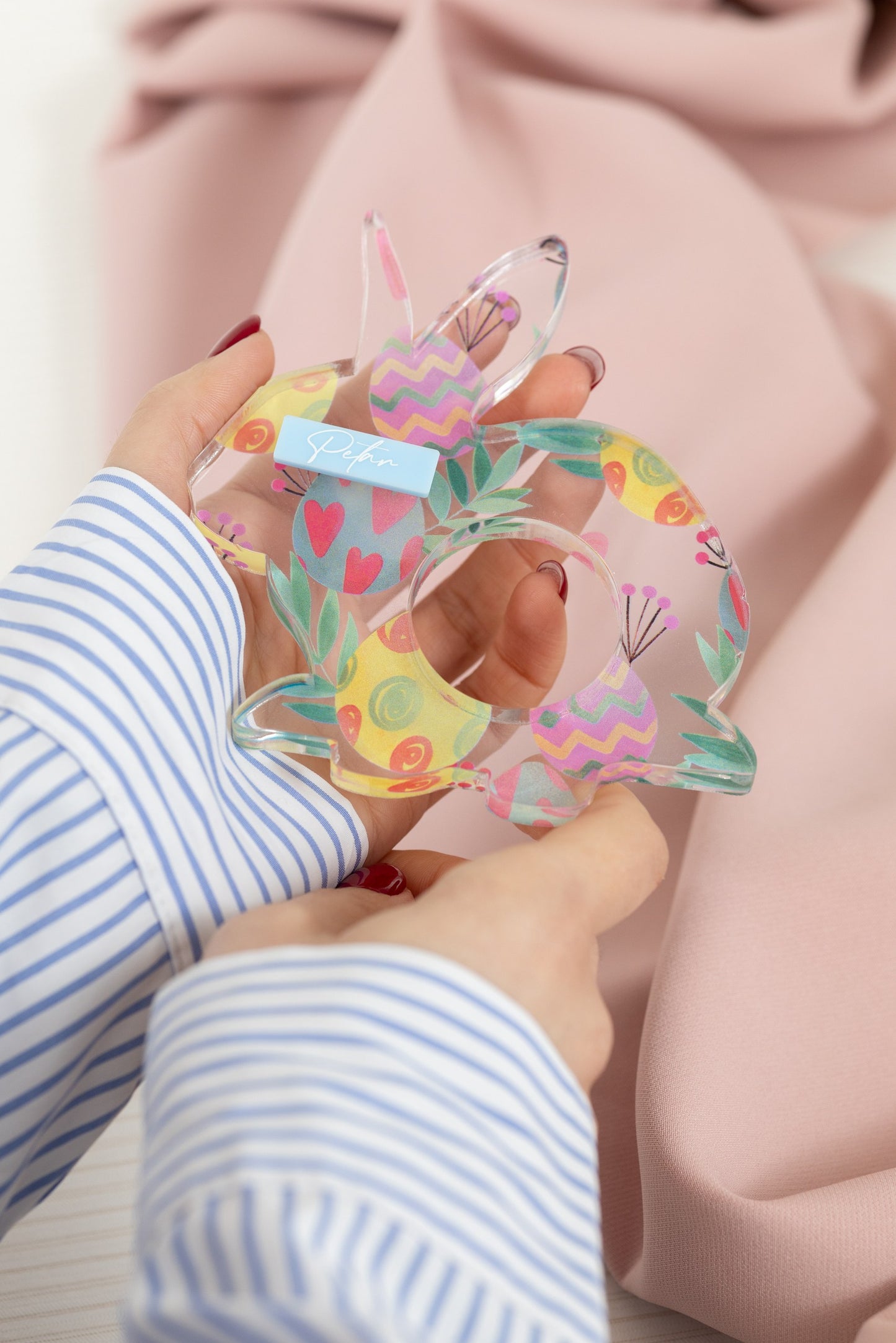 Držač za jaje Bunny Flora | personalizacija