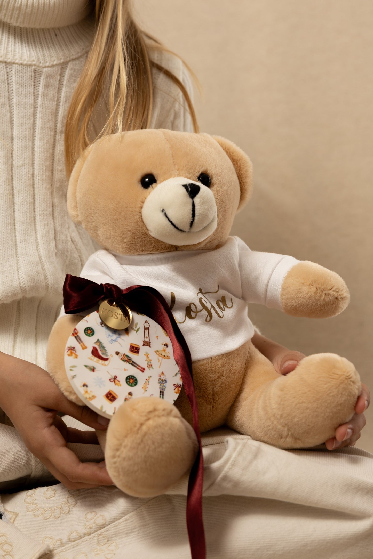Santa's Bag dečiji paketić | Personalizovani meda, mali koferčić sa bojama i ukras