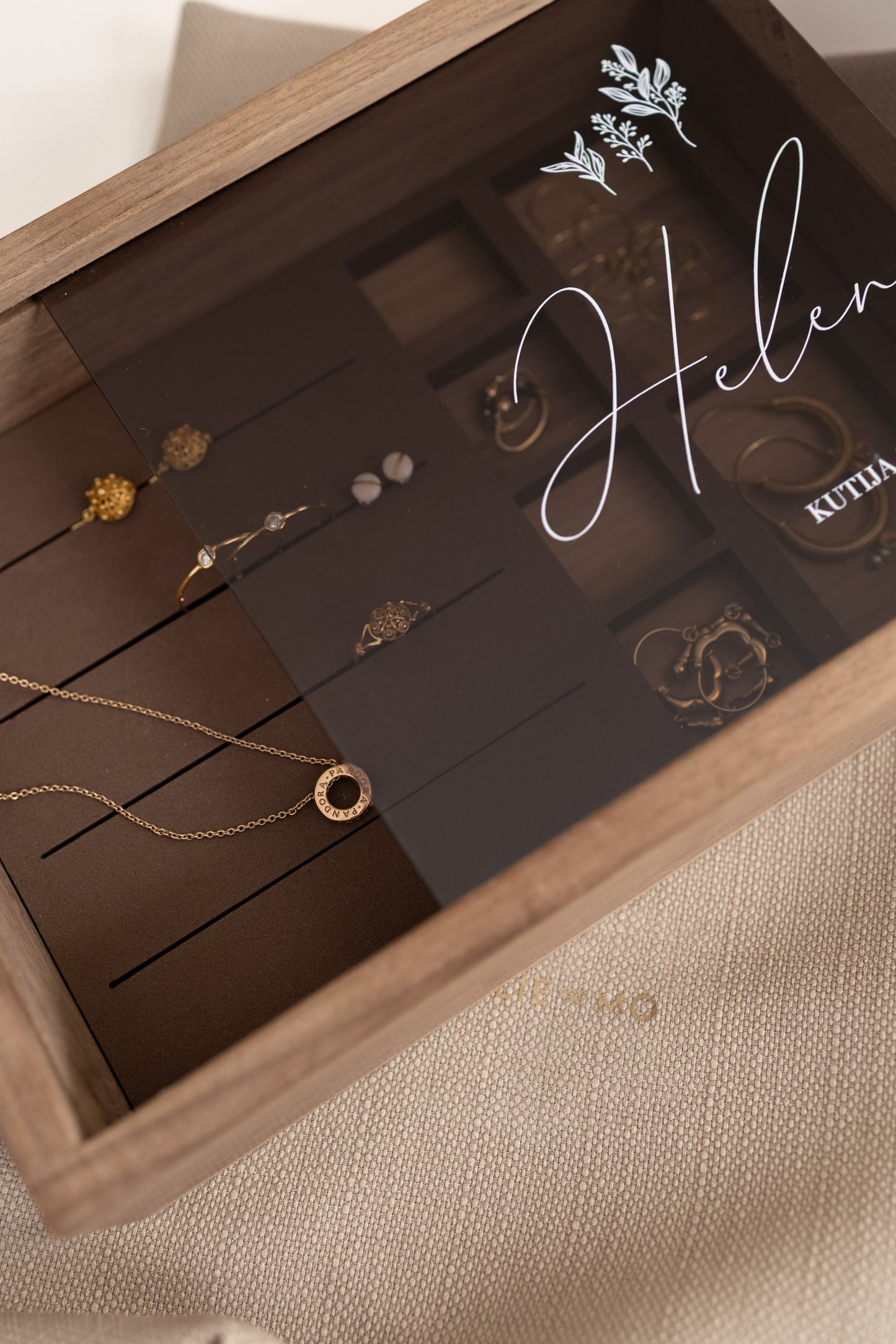 Kutija za nakit Noble Keeps | puno drvo oraha