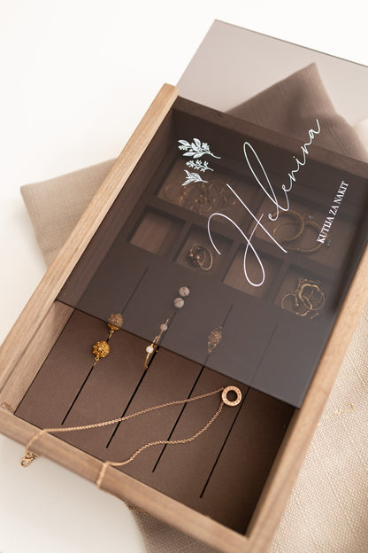 Kutija za nakit Noble Keeps | puno drvo oraha